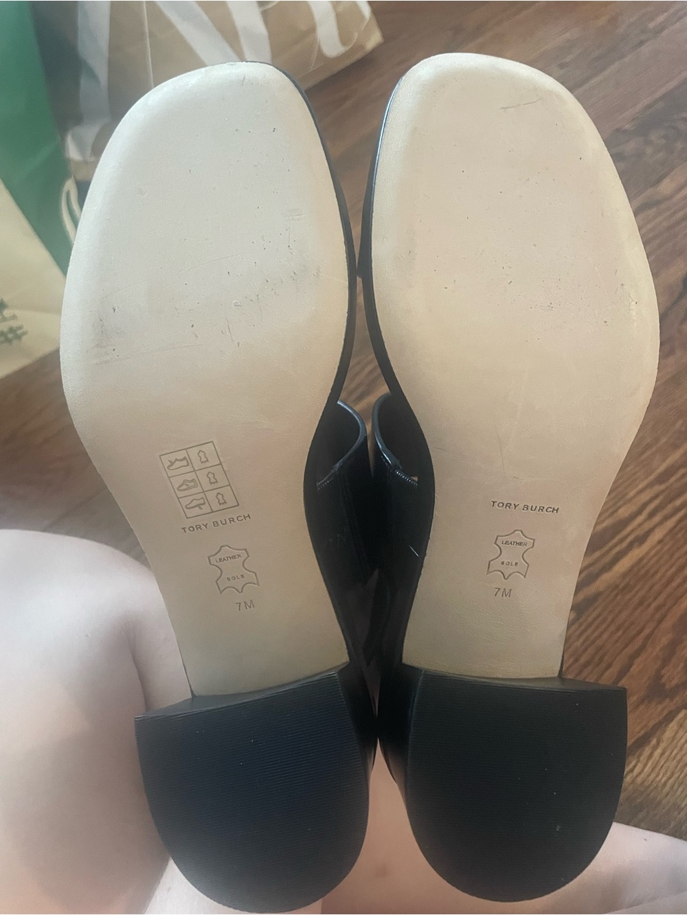 NWOT Tory Burch Eleanor Block Heel Sandals Size 7 - Picture 7 of 7